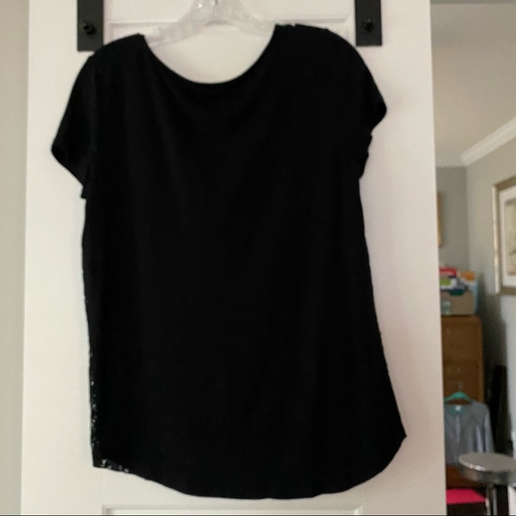 Nordstrom Top Black Lace Front - Picture 3 of 9